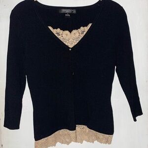 Vintage August Silk Lace Sweater